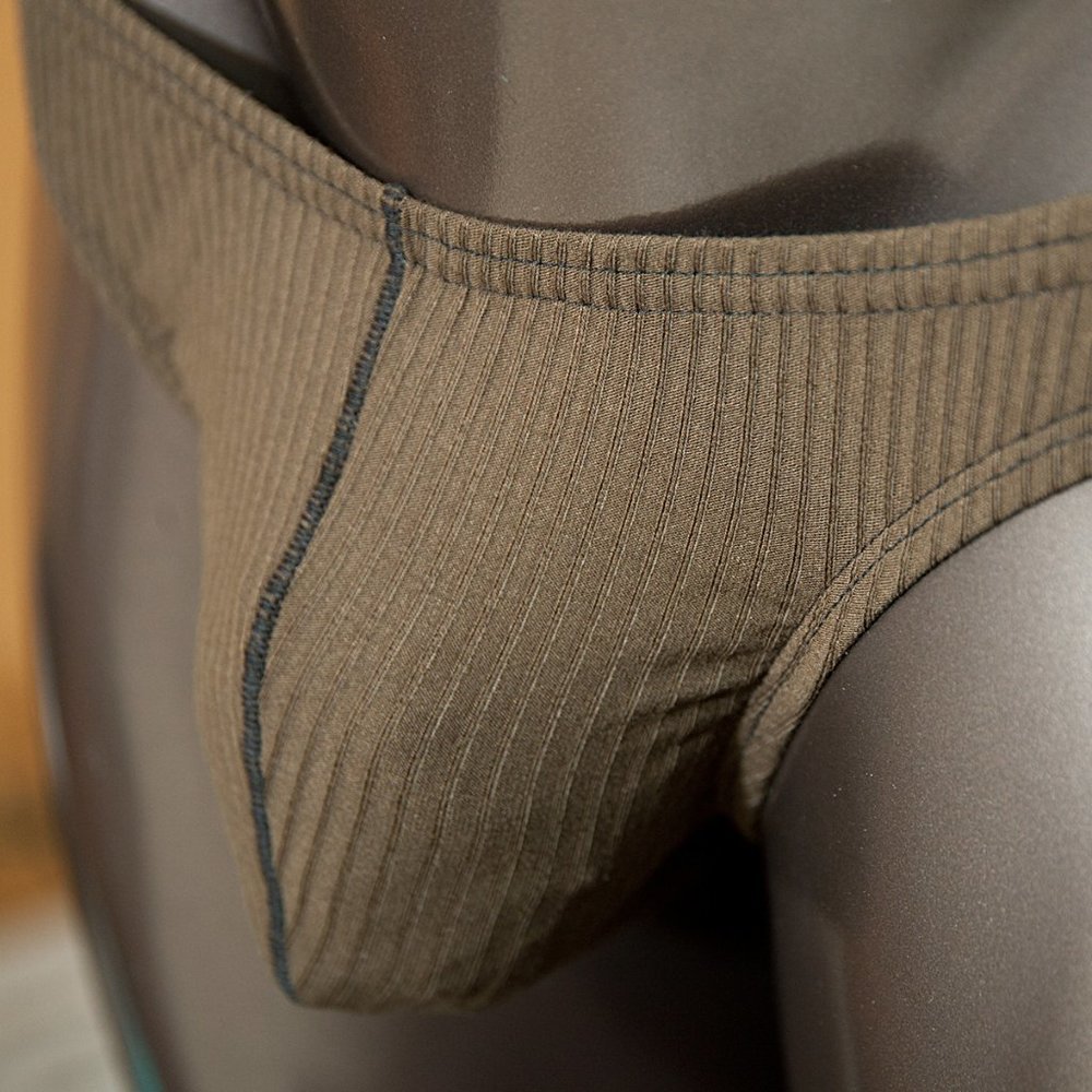 Mens Ribbed Brief Handmade - Picture 3 of 5